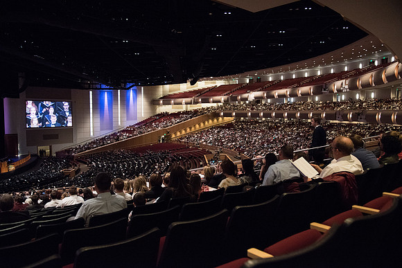 Winter Semester Commencement in the BYU-Idaho Center. April 2018