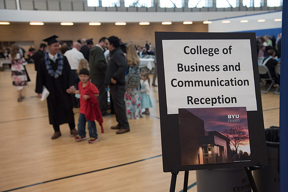 Winter Semester Graduation after Commencement at the BYU-Idaho Center. April 2018