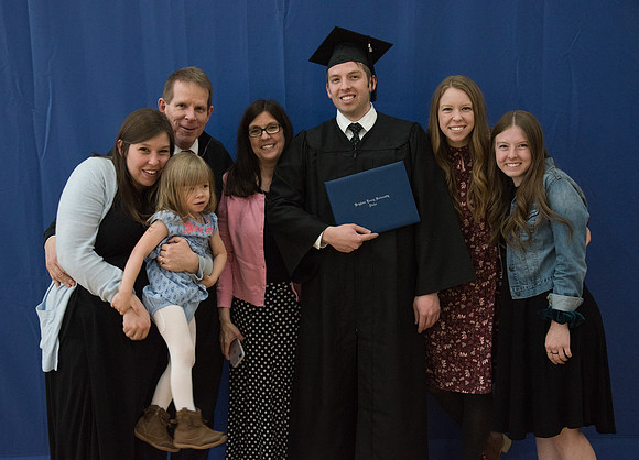 Winter Semester Graduation after Commencement at the BYU-Idaho Center. April 2018