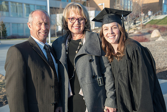 Winter Semester Graduation after Commencement at the BYU-Idaho Center. April 2018