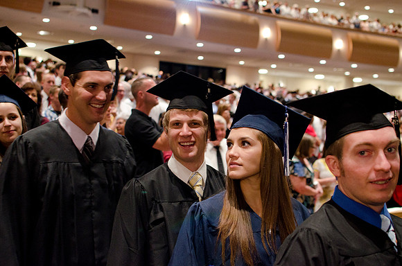 Commencement during graduation spring 2012