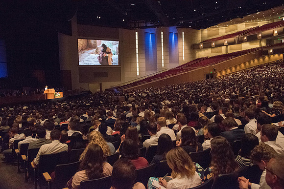 Elder Patrick Kearon, a member of the Presidency of the Seventy of The Church of Jesus Christ of Latter-day Saints, and his wife addressed young adults worldwide during a devotional on Sunday, May 6,