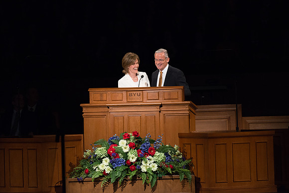 Elder Patrick Kearon, a member of the Presidency of the Seventy of The Church of Jesus Christ of Latter-day Saints, and his wife addressed young adults worldwide during a devotional on Sunday, May 6,