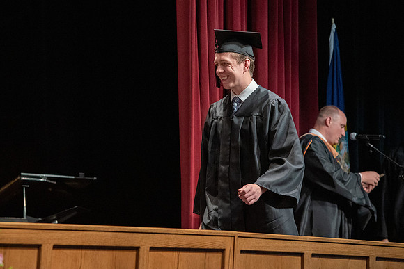 Graduates during convocation of the College of Physical Sciences and Engineering.