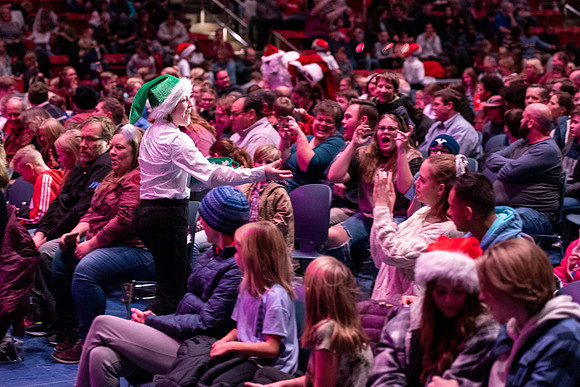 Sound Alliance and Vocal Union perform Swinging Christmas in the Hart Gym.