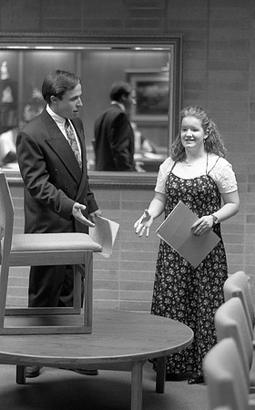 Communication students participate in a debate.