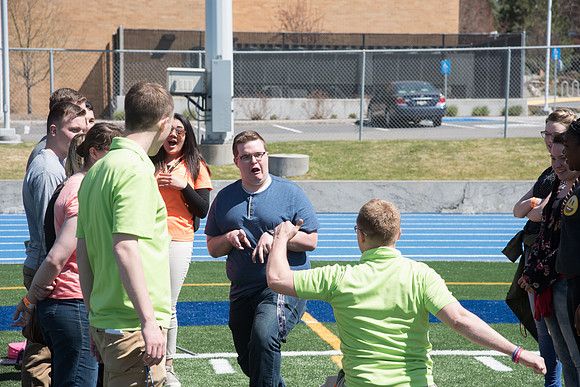 Get Connected activities held at the BYU-Idaho Stadium. April 2018