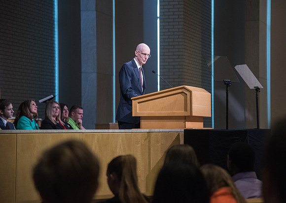 President Henry J. Eyring's welcome devotional for the new students of BYU-Idaho in the Taylor Chapel. April 2018
