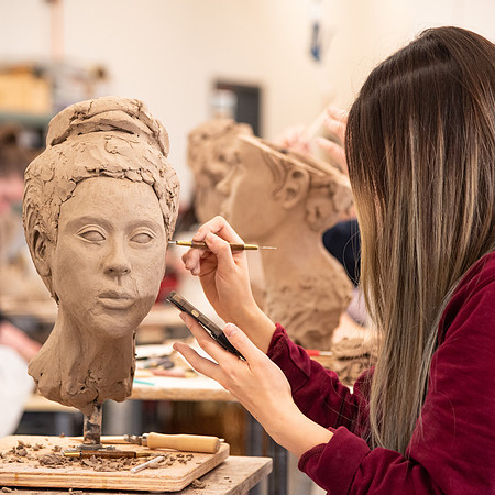 Photos from Kody Keller's morning sculpting class.