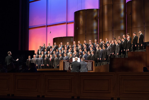 Mens Choir sings at Devotional. April 2018