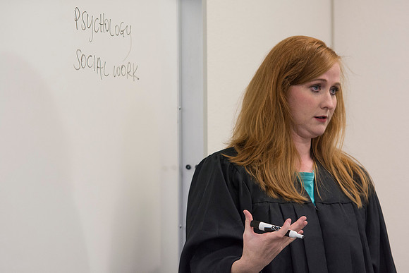 Sister Jenson asks for students to think about other majors besides Psychology, would want to take a Criminology class.