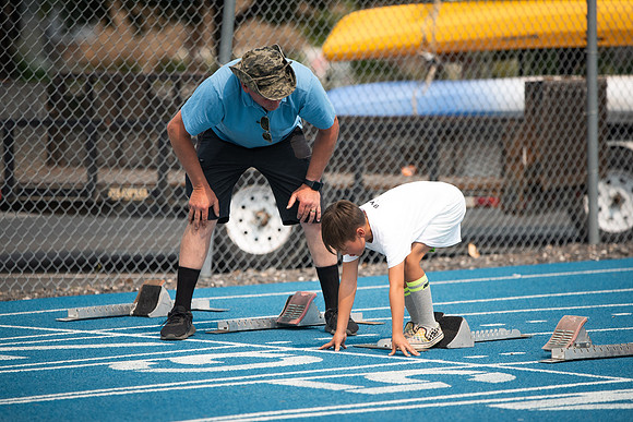 BYUI students and community members participate in a field day on campus during the spring 2021 semester.