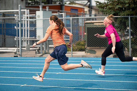 BYUI students and community members participate in a field day on campus during the spring 2021 semester.