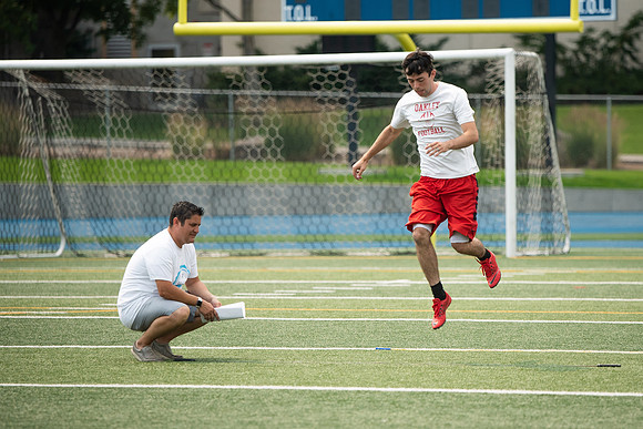 BYUI students and community members participate in a field day on campus during the spring 2021 semester.