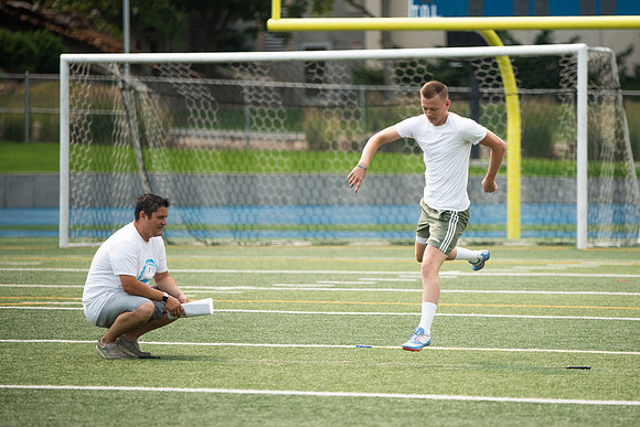 BYUI students and community members participate in a field day on campus during the spring 2021 semester.