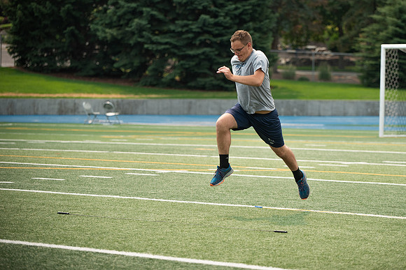 BYUI students and community members participate in a field day on campus during the spring 2021 semester.