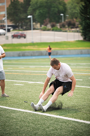 BYUI students and community members participate in a field day on campus during the spring 2021 semester.