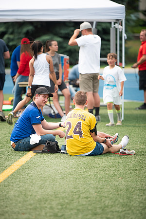 BYUI students and community members participate in a field day on campus during the spring 2021 semester.
