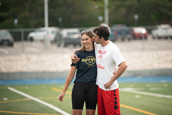 BYUI students and community members participate in a field day on campus during the spring 2021 semester.