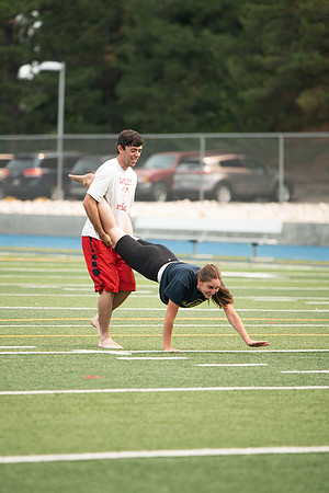 BYUI students and community members participate in a field day on campus during the spring 2021 semester.