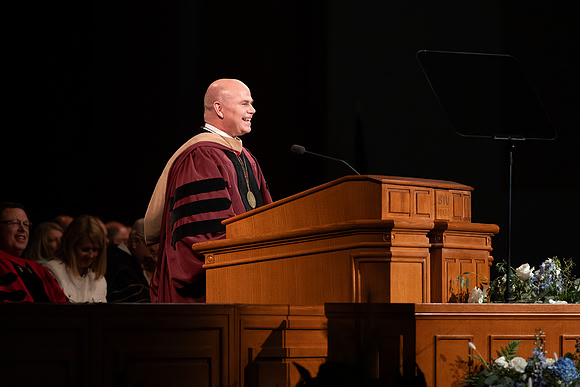 President Alvin F. Meredith is inaugurated as president of BYU-Idaho.