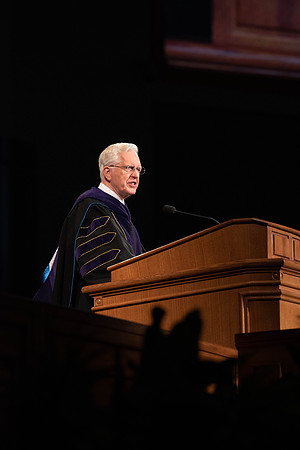 President Alvin F. Meredith's Inauguration. Elder D. Todd Christofferson concludes the ceremony.