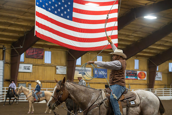 Students gather at the rodeo grounds to watch the spirit week rodeo.