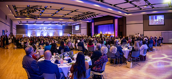 Inauguration luncheon in the Manwaring Center Ballroom.