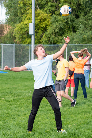 Students at the Summer BBQ.