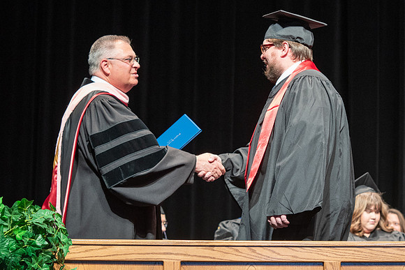 Graduates during Interdisciplinary Studies convocation.