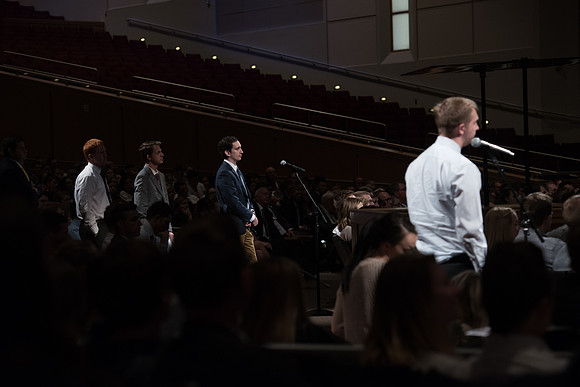 Married Students were given the opportunity to ask a question each in the I-Center. May 2018
