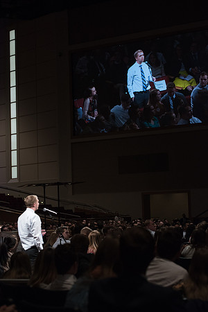 Married Students were given the opportunity to ask a question each in the I-Center. May 2018