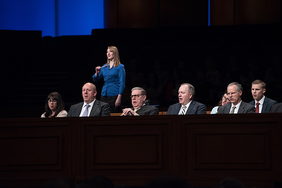 Singing closing Hymn. May 2018