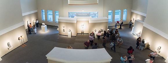 Opening Gallery Reception for the Body and Meaning Exhibit. Sculptures done by Brian Christensen and Bryon Draper in the Jacob Spori Gallery. May 2018