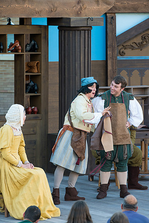 Brigham Young University-Idaho's production of The Shomaker's Holiday performed out in the amphitheatre in front of the McKay Library.