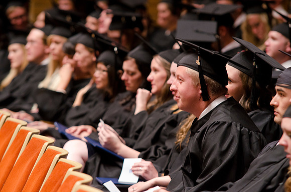 Commencement during graduation spring 2012