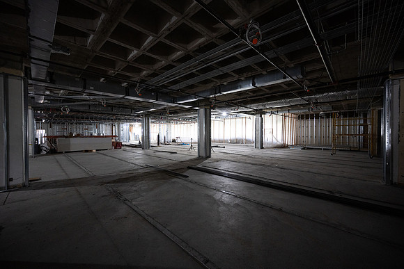 Construction progress for the David O McKay Library