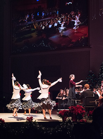 David Archuleta and Nathan Pacheco were the featured guests at BYU-Idaho's annual Christmas concert in the BYU-Idaho Center. They performed with the Symphony Orchestra, combined choirs, and other stud