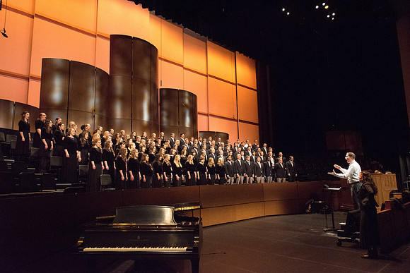 Men and women combined choir