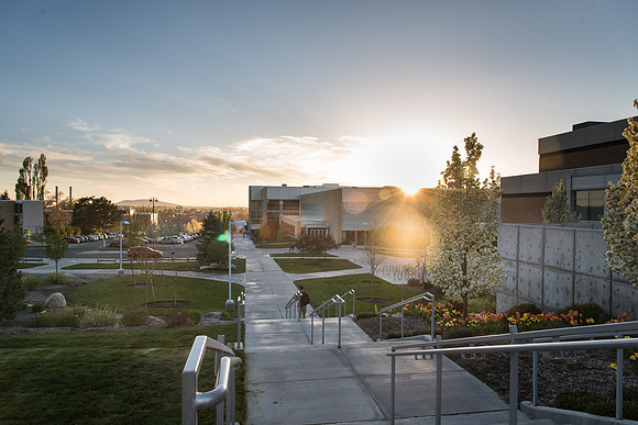 Icenter view from Manwaring Center.