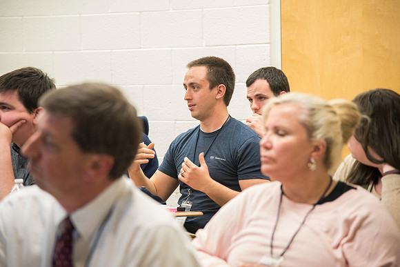 BYU-Idaho Employee Students and full-time Employees participating and learning during Evolve Conference. May 2018