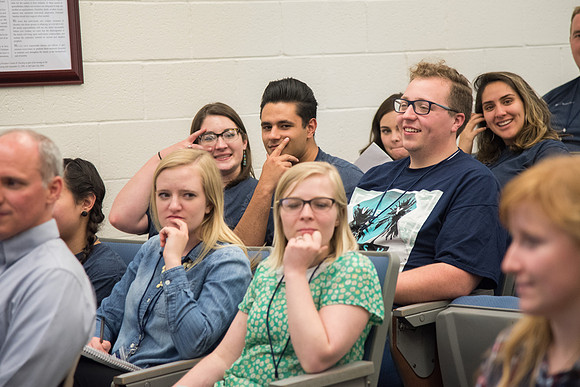 BYU-Idaho Employee Students and full-time Employees participating and learning during Evolve Conference. May 2018