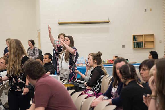BYU-Idaho Employee Students and full-time Employees participating and learning during Evolve Conference. May 2018