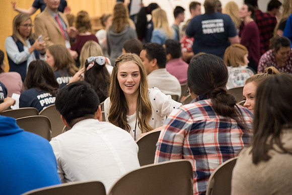 BYU-Idaho Employee Students and full-time Employees participating and learning during Evolve Conference. May 2018
