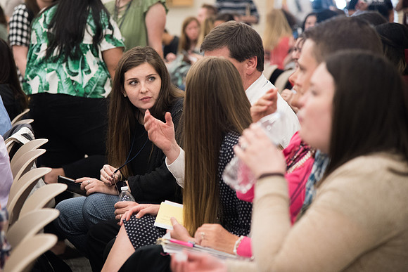 BYU-Idaho Employee Students and full-time Employees participating and learning during Evolve Conference. May 2018