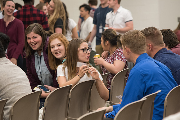BYU-Idaho Employee Students and full-time Employees participating and learning during Evolve Conference. May 2018