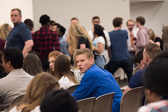 BYU-Idaho Employee Students and full-time Employees participating and learning during Evolve Conference. May 2018