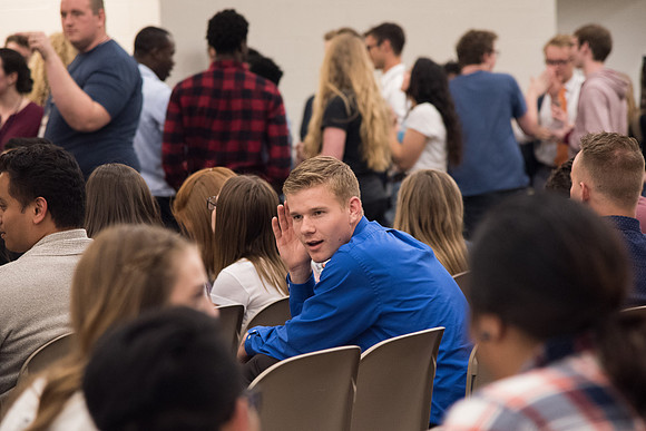 BYU-Idaho Employee Students and full-time Employees participating and learning during Evolve Conference. May 2018