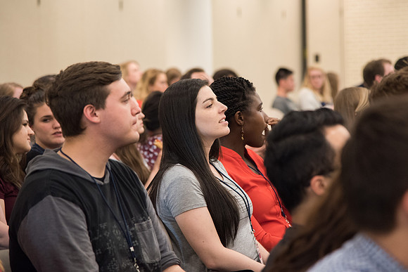 BYU-Idaho Employee Students and full-time Employees participating and learning during Evolve Conference. May 2018