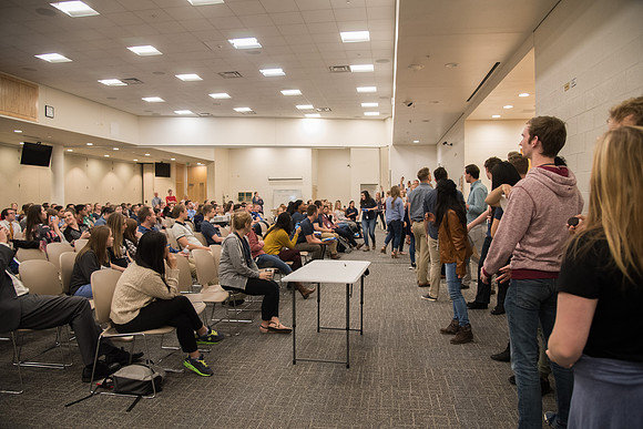 BYU-Idaho Employee Students and full-time Employees participating and learning during Evolve Conference. May 2018